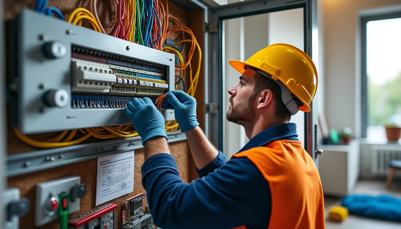 Illustration: Présentation du tableau électrique en maison individuelle