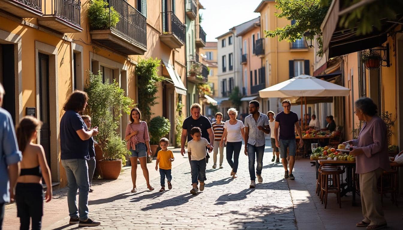 Illustration: Plongée dans la vie locale et la diversité culturelle du quartier Saint-Jacques à Perpignan