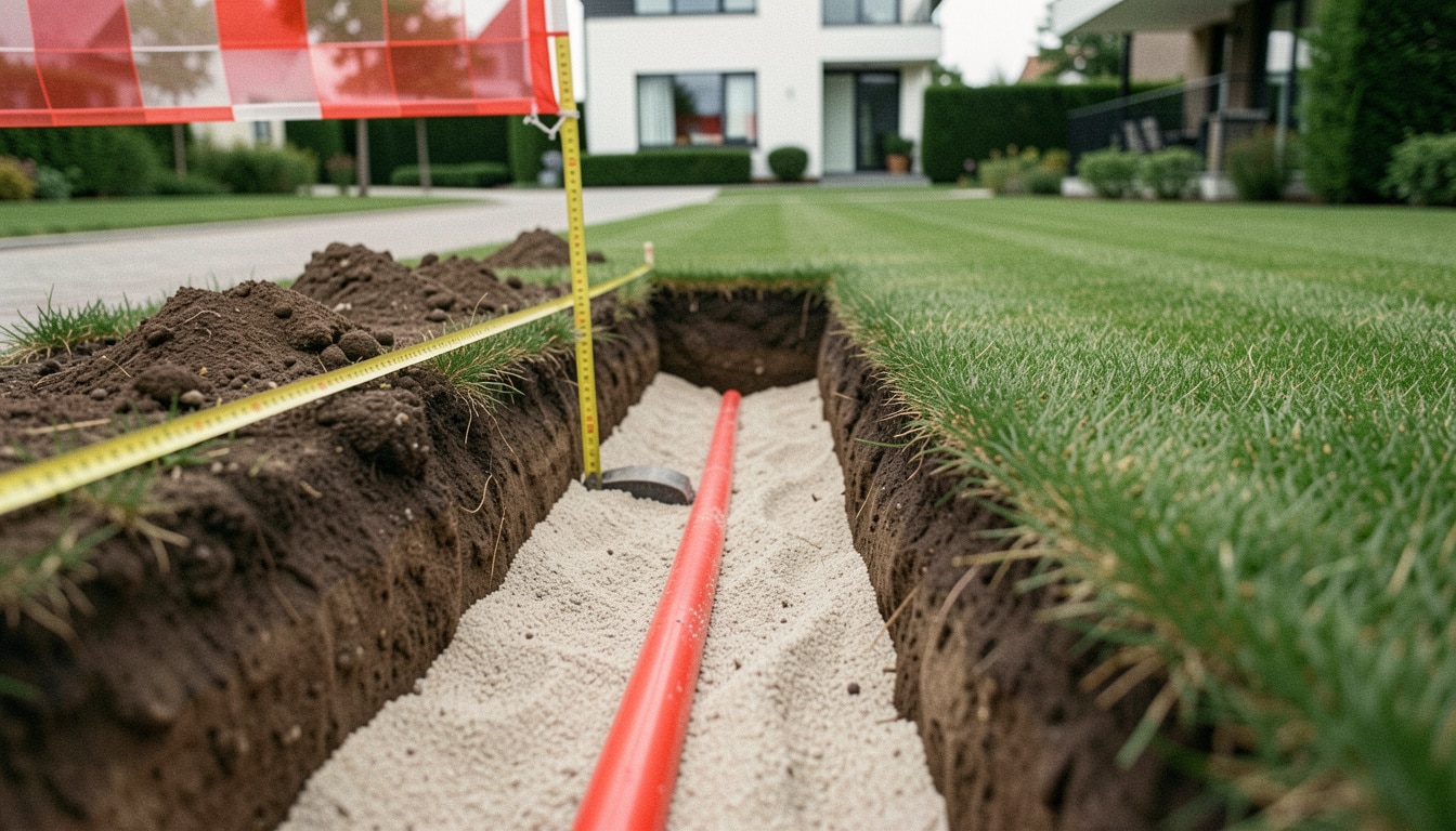 Profondeur d’une gaine électrique enterrée au jardin